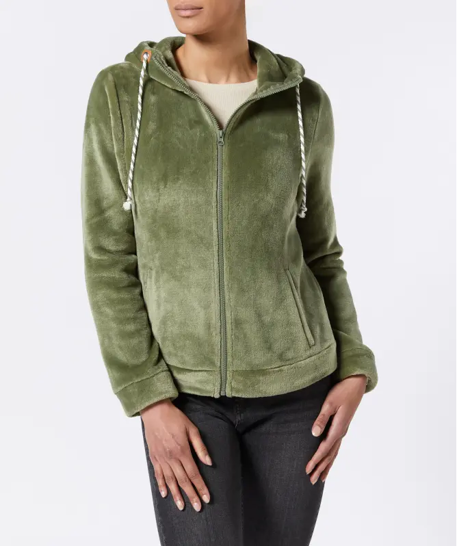 Flauschige Fleecejacke