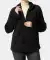Fleecejacke in Teddyoptik schwarz