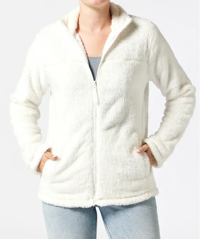 Fleecejacke in Teddyoptik