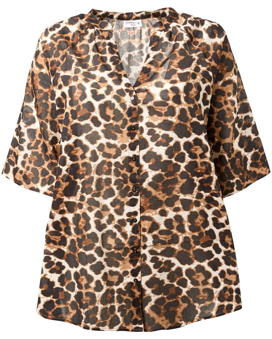 Strandtunika Leo Leopardendruck