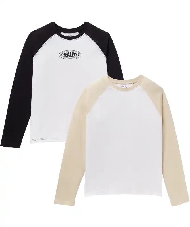 Langarmshirts aus Baumwolle