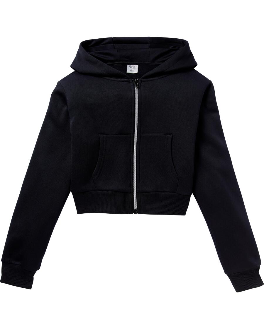 Schwarze Sweatjacke schwarz