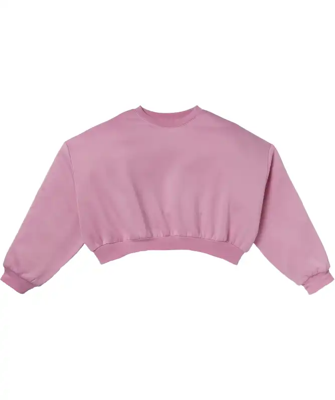 Sweatshirt mit Rippbündchen