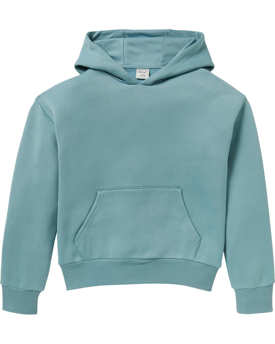 Sweater met capuchon turquoise