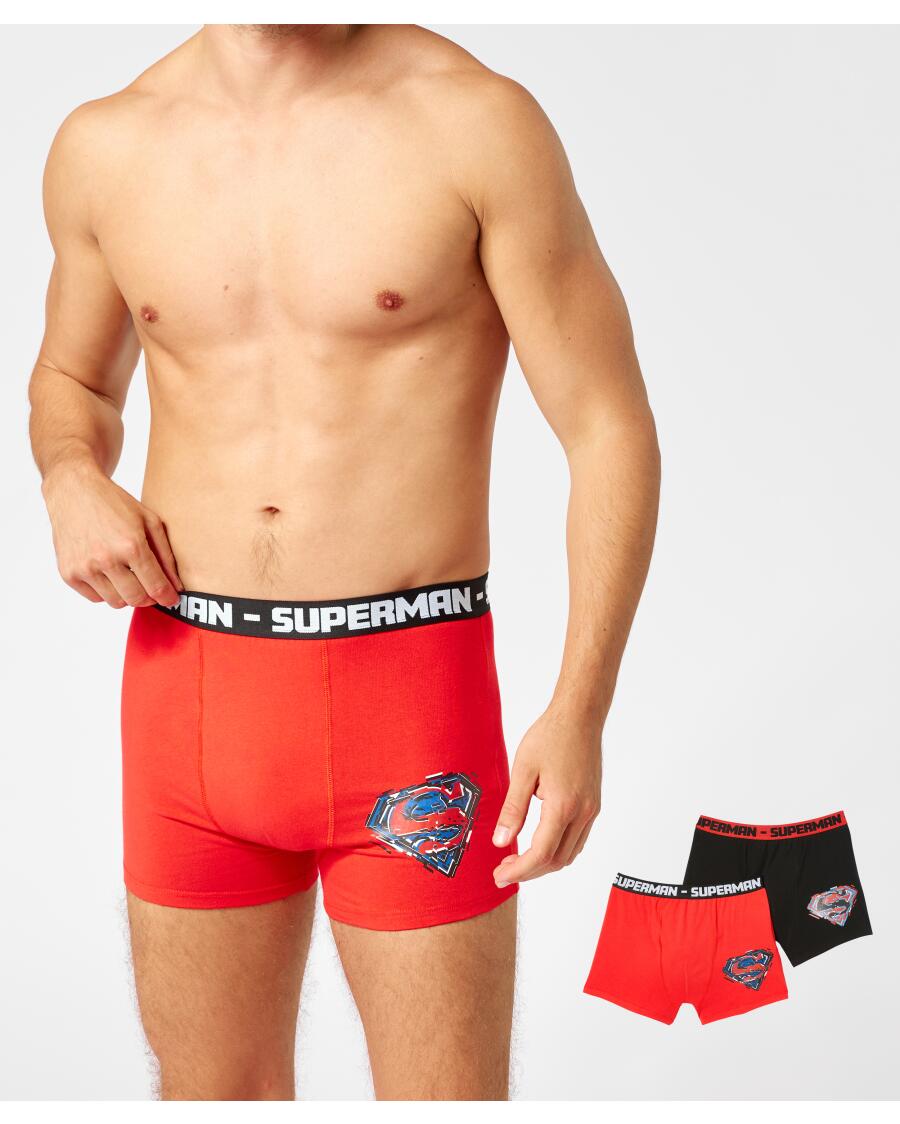 Superman Retro-Boxershorts rot