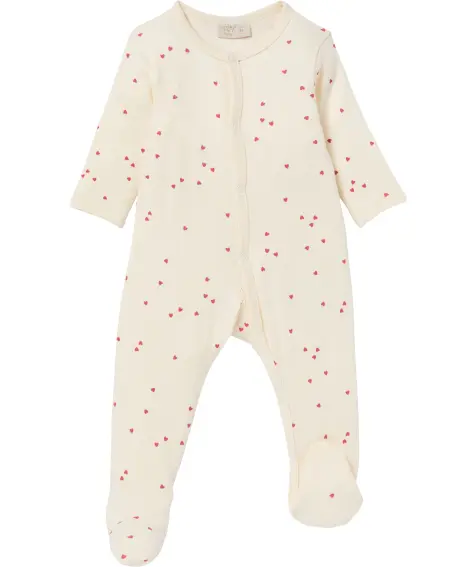 Newborn Schlafanzug mit Herzmuster