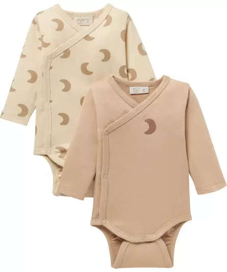 Newborn Wickelbodys mit Halbmonden