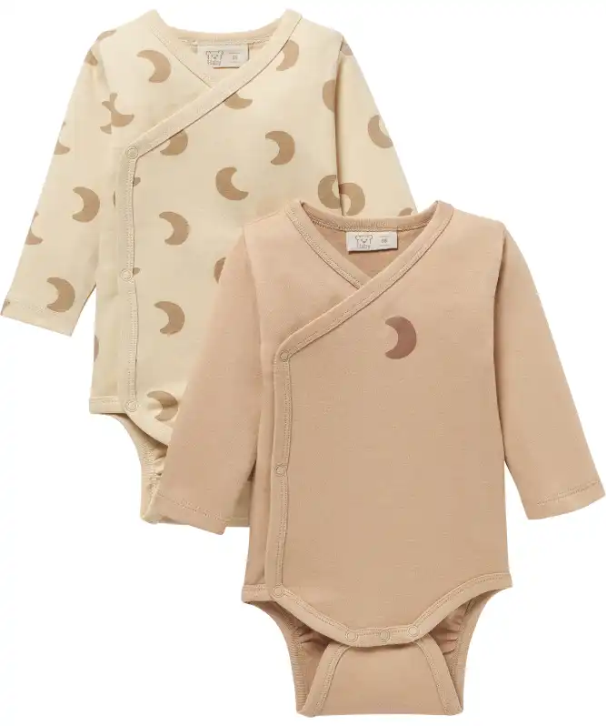 Newborn Wickelbodys mit Halbmonden