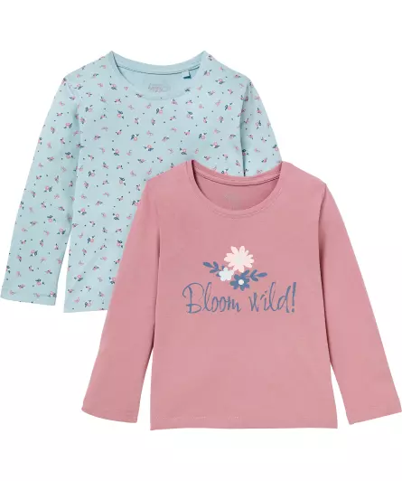 Langarmshirts mit Blumen