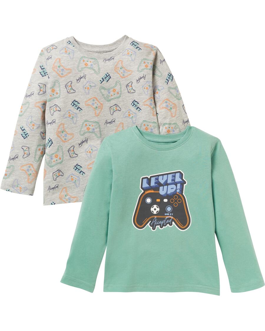 Langarmshirts Gaming grün