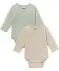 Newborn Wickelbodys mit Knöpfung hellgrau