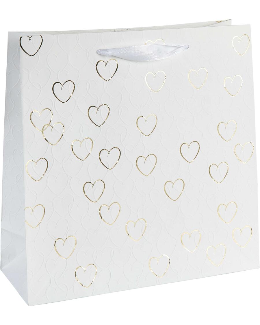 Geschenktüte Herzen gold