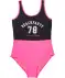 Badeanzug Colour-Blocking schwarz