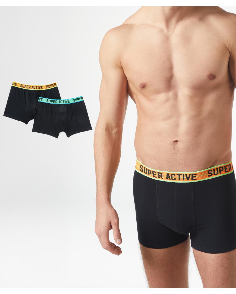 Retro Boxershorts schwarz
