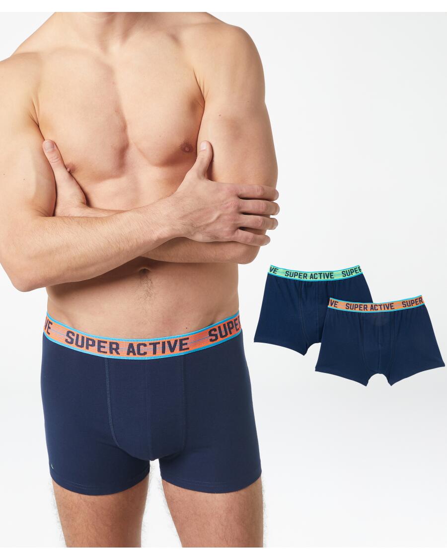 Retro Boxershorts dunkelblau