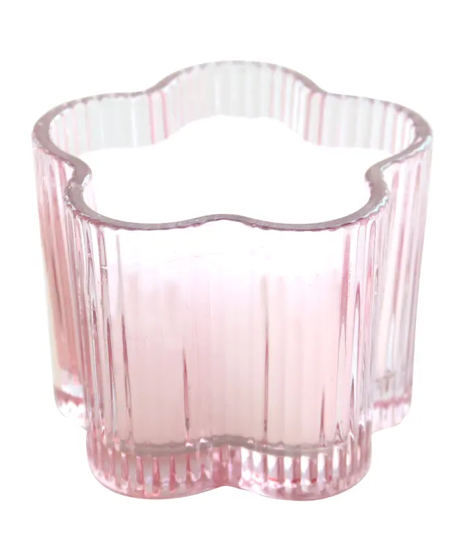 Kerze im Glas Blume
