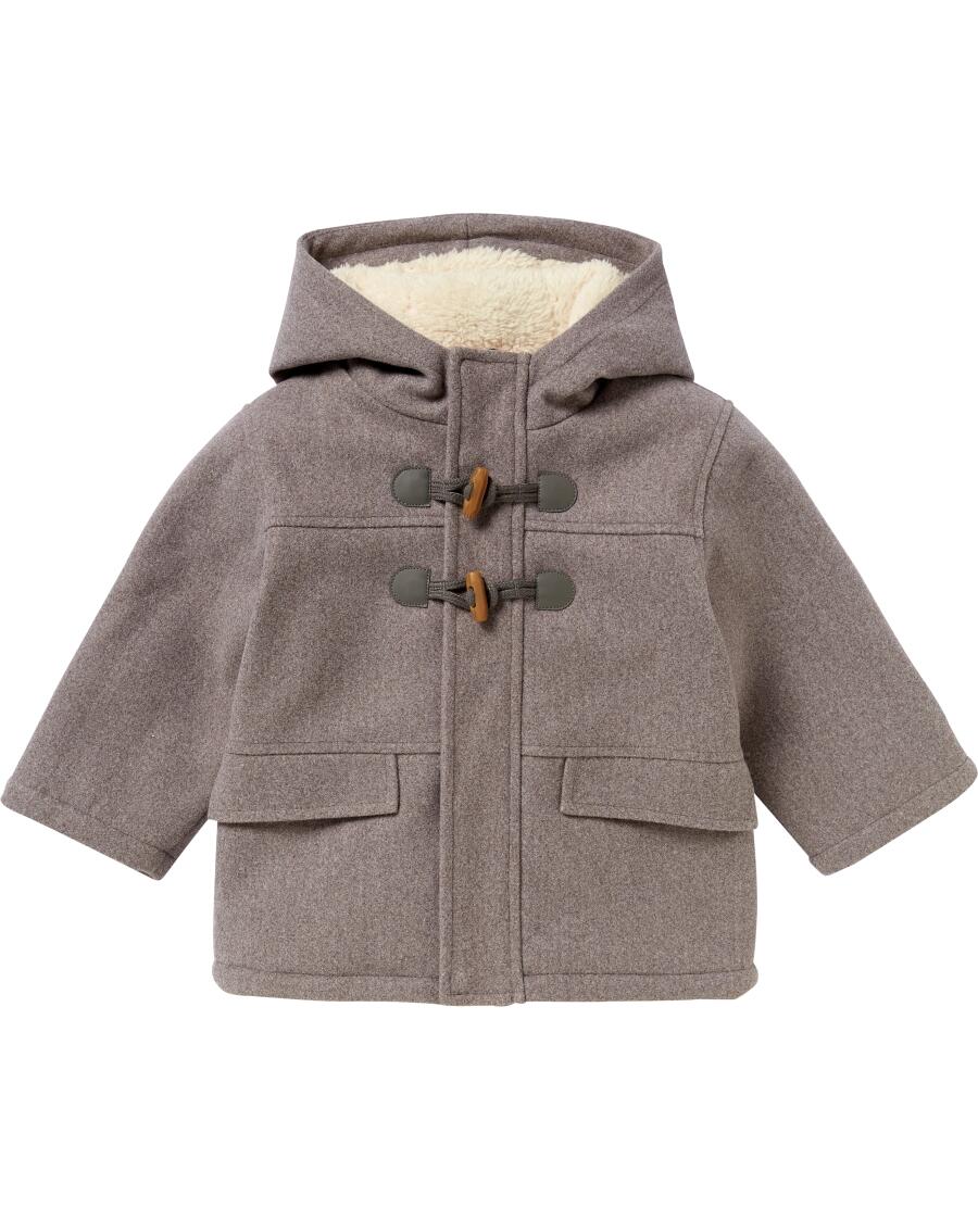 Jacke in Wolloptik dunkelgrau