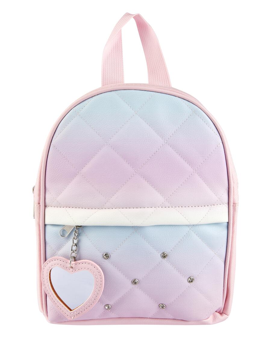 Rucksack in Regenbogenfarben rosa