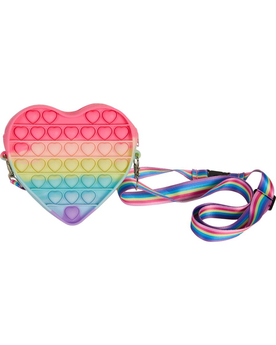 Pop-It-Umhängetasche regenbogenfarben