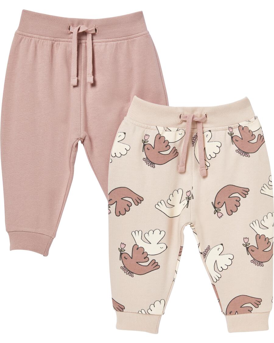 Jogginghosen Vögel altrosa