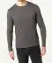 Basic Langarmshirt anthrazit melange