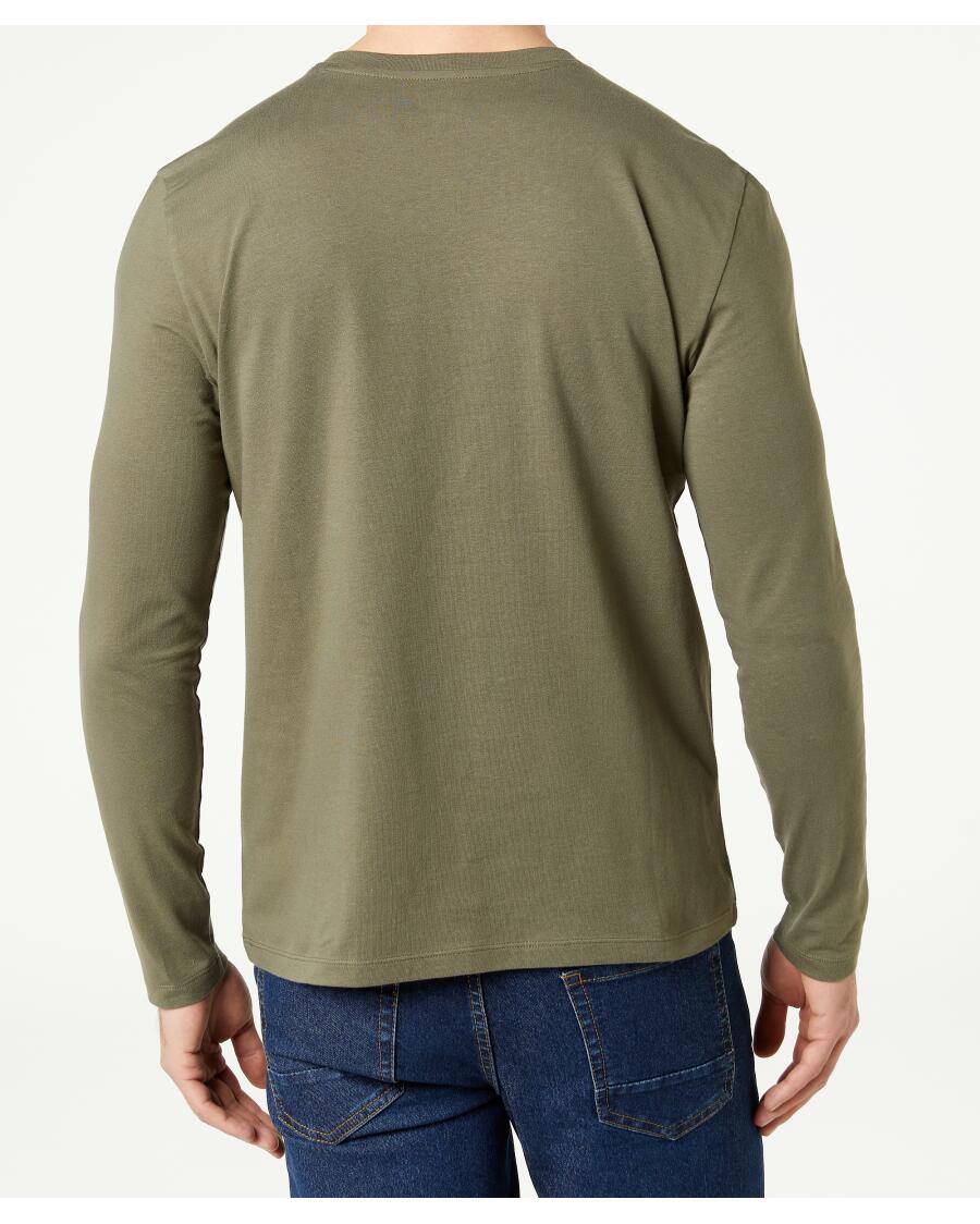 Koszulka z długim rękawem basic Identic Basic, okrągły dekolt