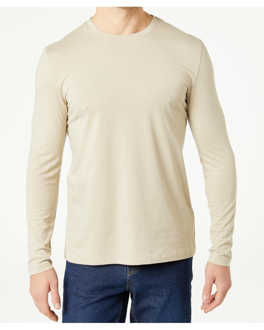 Basic Langarmshirt naturfarben