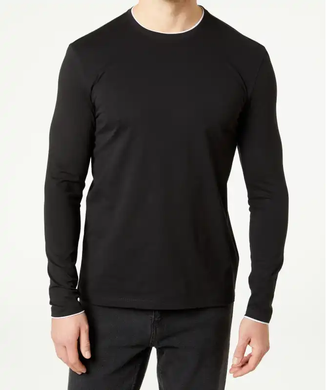 Langarmshirt in Doppellagenoptik