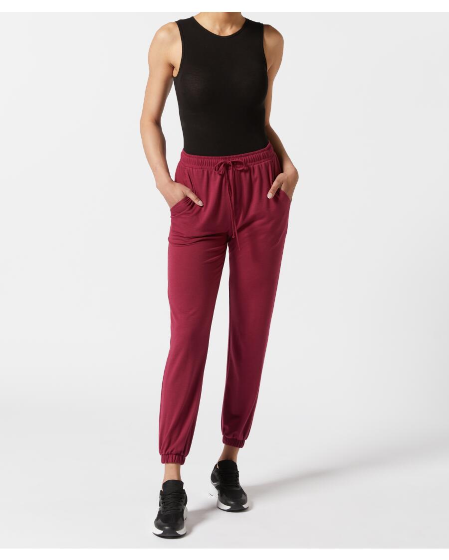 Dünne Freizeithose beere