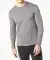 Langarmshirt in Doppellagenoptik grau