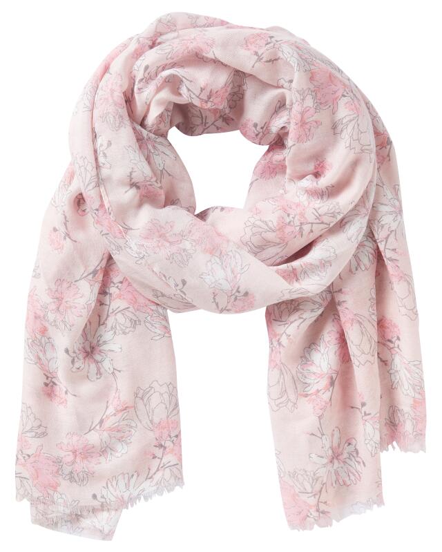Écharpe à franges femme, rose — KiK, produit allemand authentique au Maroc