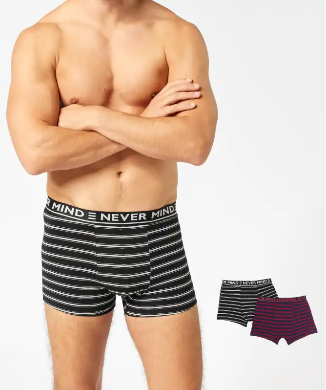 Gestreifte Retro Boxershorts