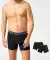Lange Retro Boxershorts schwarz