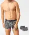 Retro Boxershorts Camouflage schwarz