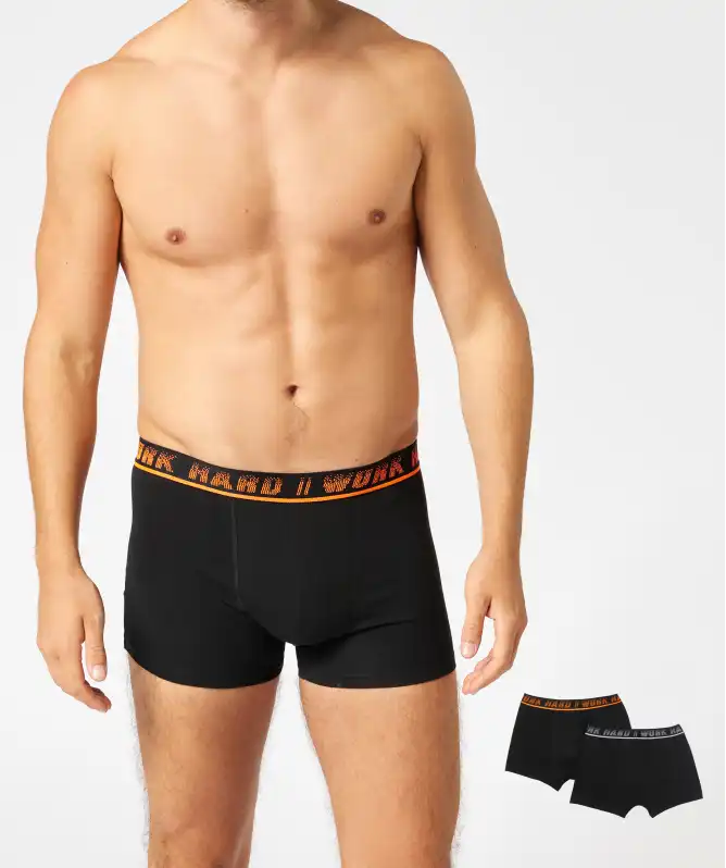 Retro Boxershorts mit Schriftzug