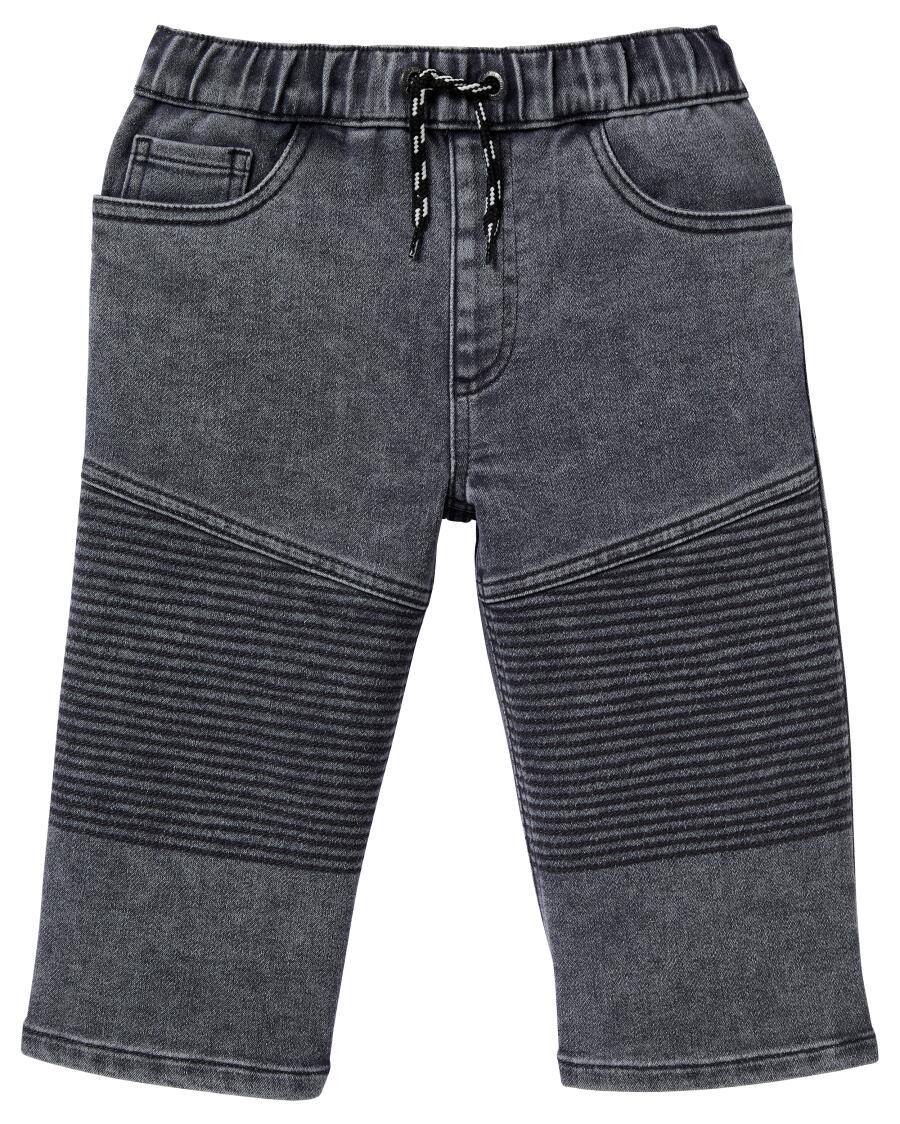 Jeans-Shorts Stone-washed jeans grau