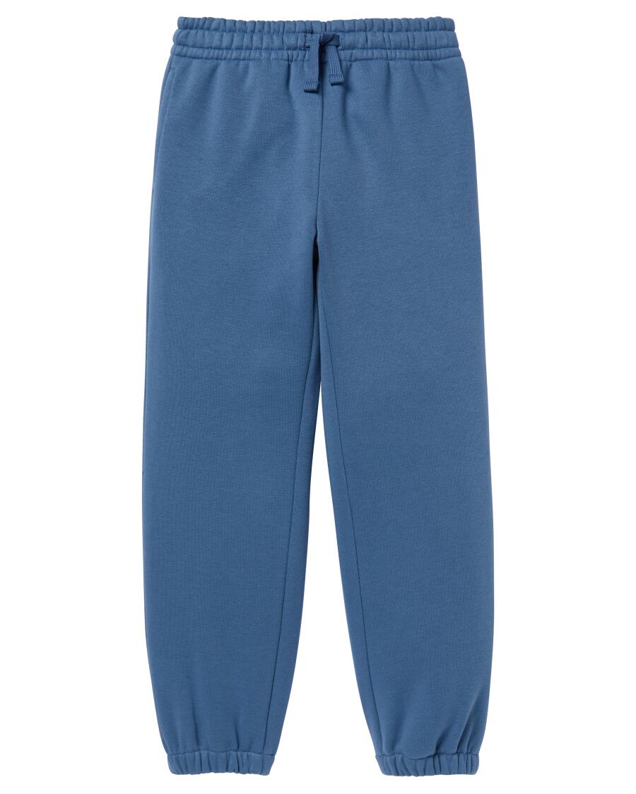Joggingbroek Basic indigo blauw gemeleerd
