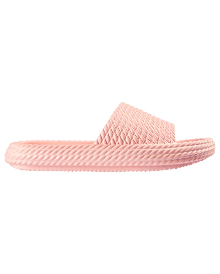 Badslippers in koordlook roze