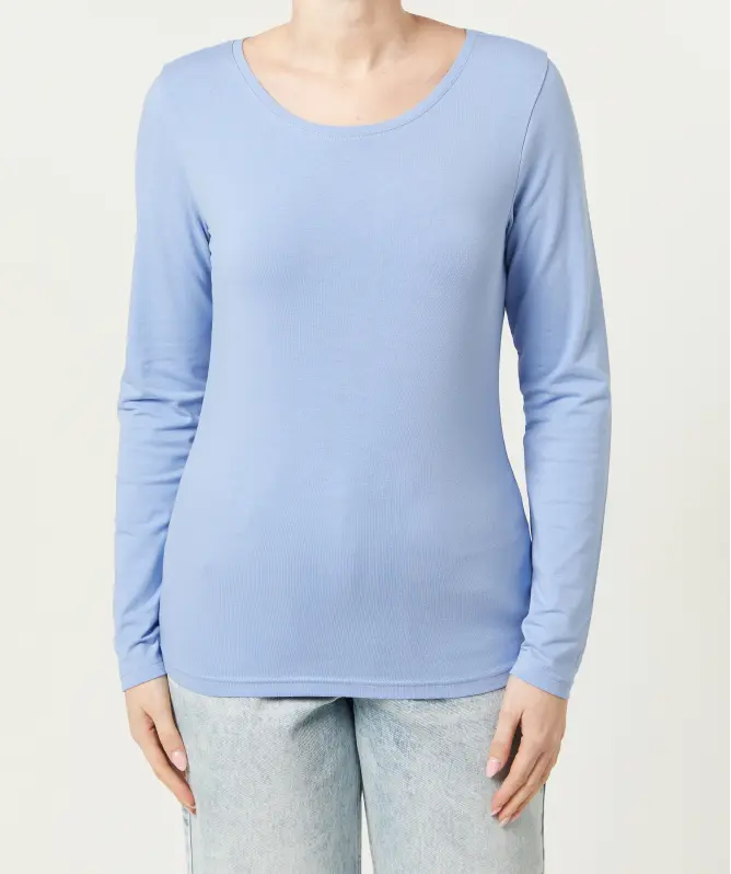 Langarmshirt mit Stretch