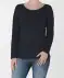 Langarmshirt mit Stretch dunkelblau