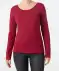 Strečové tričko s dlouhými rukávy tmavě červená