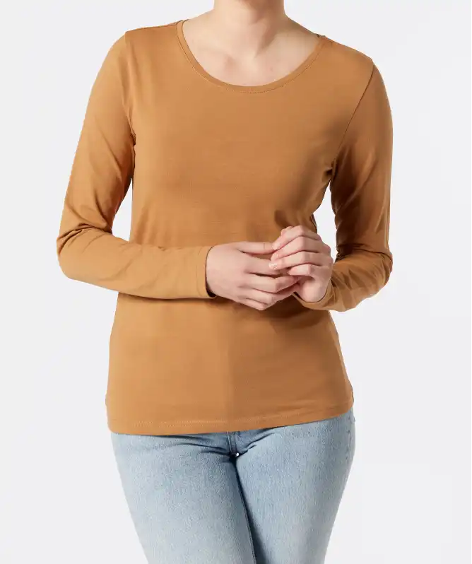 Langarmshirt mit Stretch