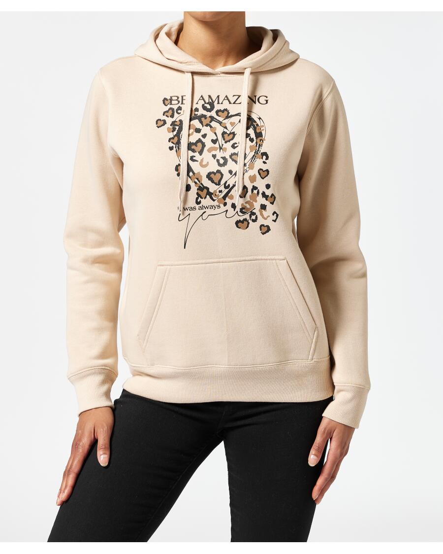 Bluza z kieszenią jasnobrązowy
