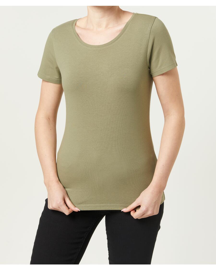 Koszulka basic khaki