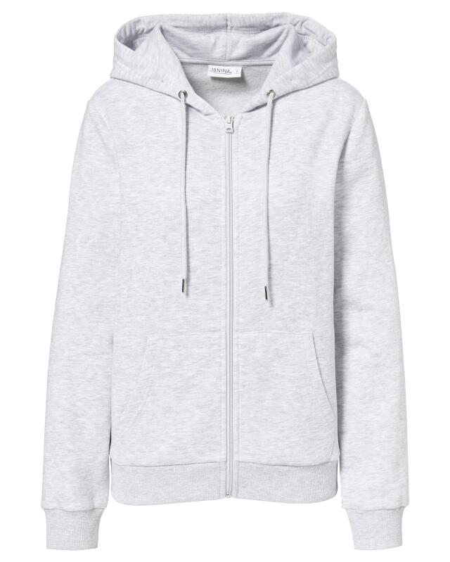 سترة سويت بسحاب للنساء، رمادي مبرقش (KiK Sweatjacke in Melange (grau melange)) — KiK, منتج ألماني أصلي في المغرب