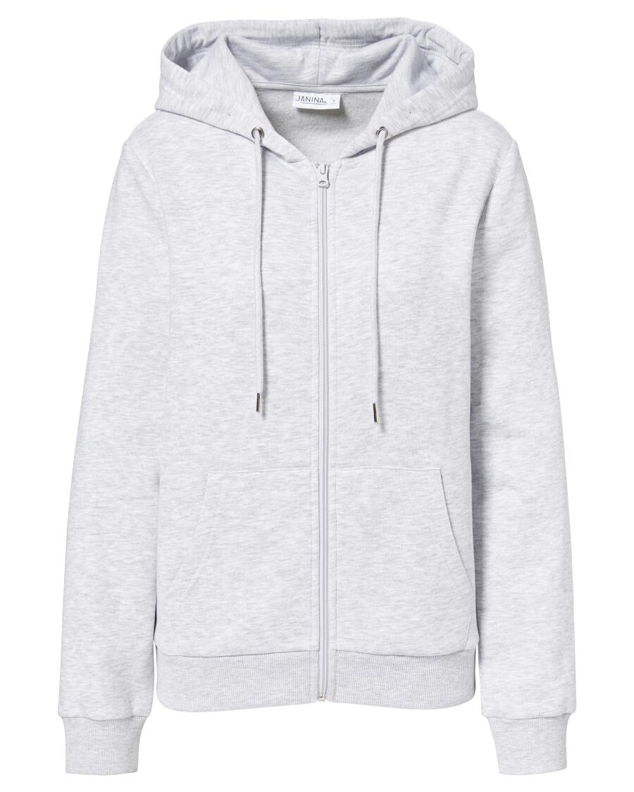 Bluza dresowa w melanżu Janina, kaptur