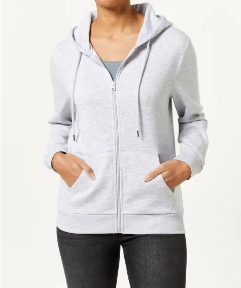 Sweatjacke in Melange