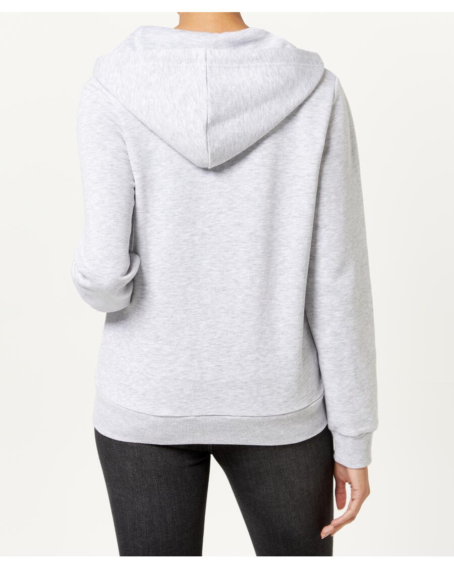 Bluza dresowa w melanżu Janina, kaptur