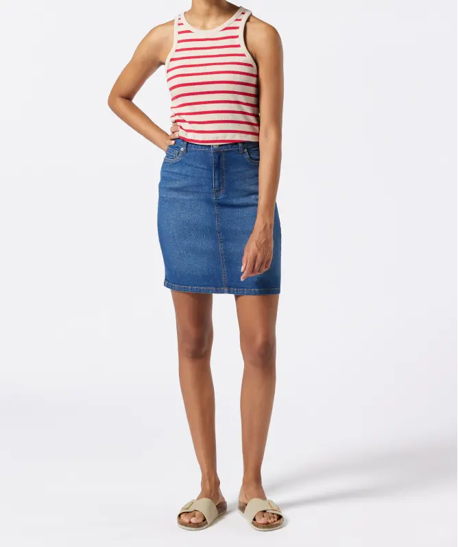 Jeansrock mit 5-Pocket-Style