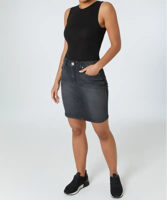Jeansrock mit 5-Pocket-Style